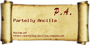 Partelly Ancilla névjegykártya